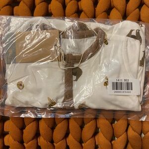 Kyte Baby snap footie pajamas in “Honey Bear” retired print, 3-6 mo, nwt